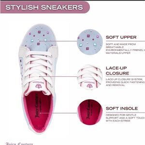 BRAND NEW JUICY COUTURE GIRLS WALKING  LACE-UP SNEAKERS G1